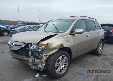 2008 Acura Mdx Technology Package из США, поврежденный, VIN 2HNYD28448H502957